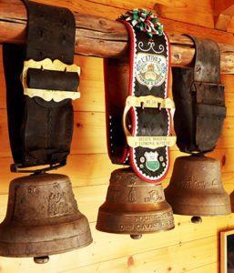 Cow bells hanging in La Maison de LGÇÖEtivaz