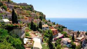 The drive to Castelmola is all tight turns and open skies, image by vvoe, Shutterstock