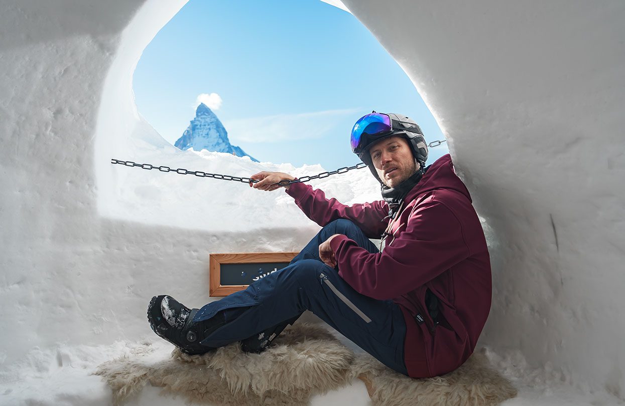 Inside an iglu dorf in Zermatt, Image by Pandora Pictures, Shutterstock