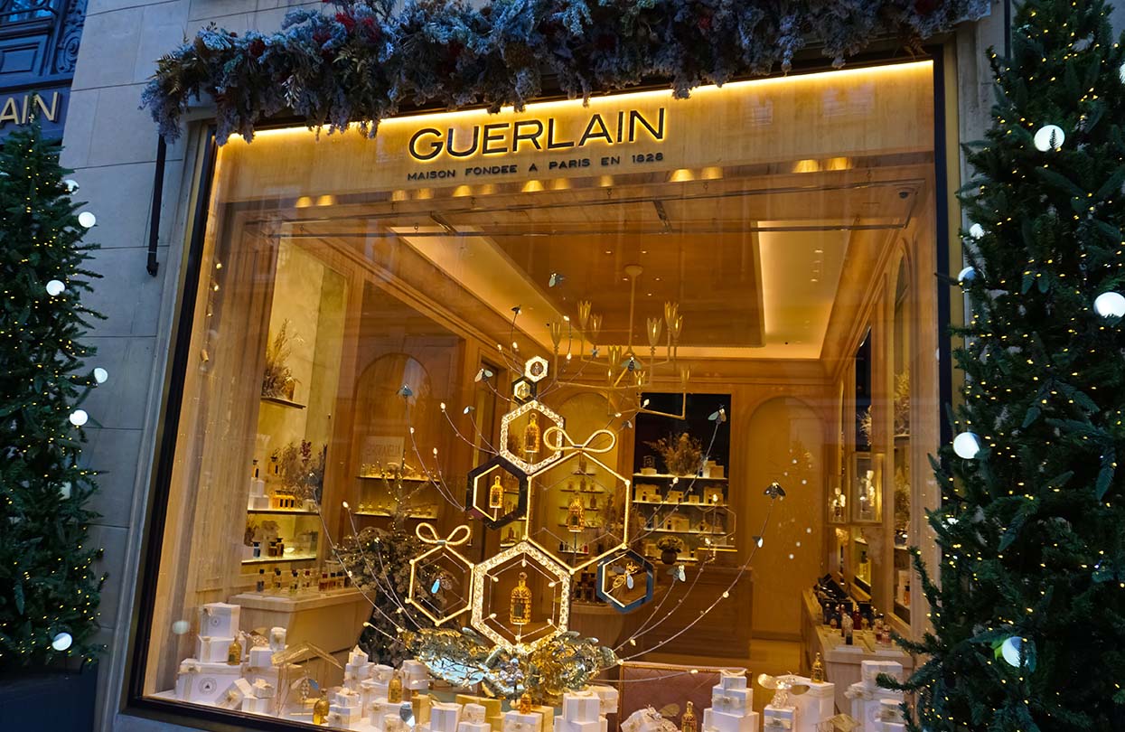 Famous luxury perfumer Guerlain located near Place Vendome, Image by Solarisys, Shutterstock