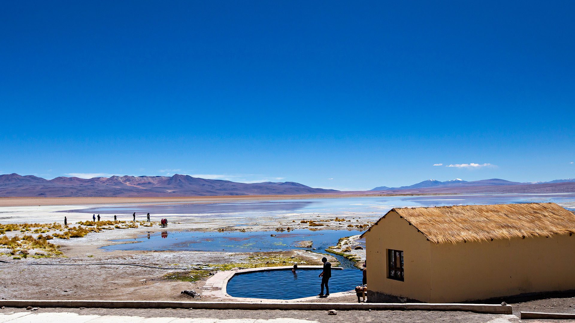 Termas de Polques hot springs, Aguas Termales at Salar de Uyuni, Bolivia, image by Sun_Shine, Shutterstock