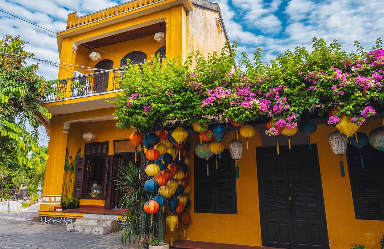 Lanterns in the old town in Hoi An, Image by alexkoral, Shutterstock