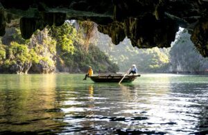 Taking a boat to visit Lan Ha Bay, Image by Quang nguyen vinh, Shutterstock