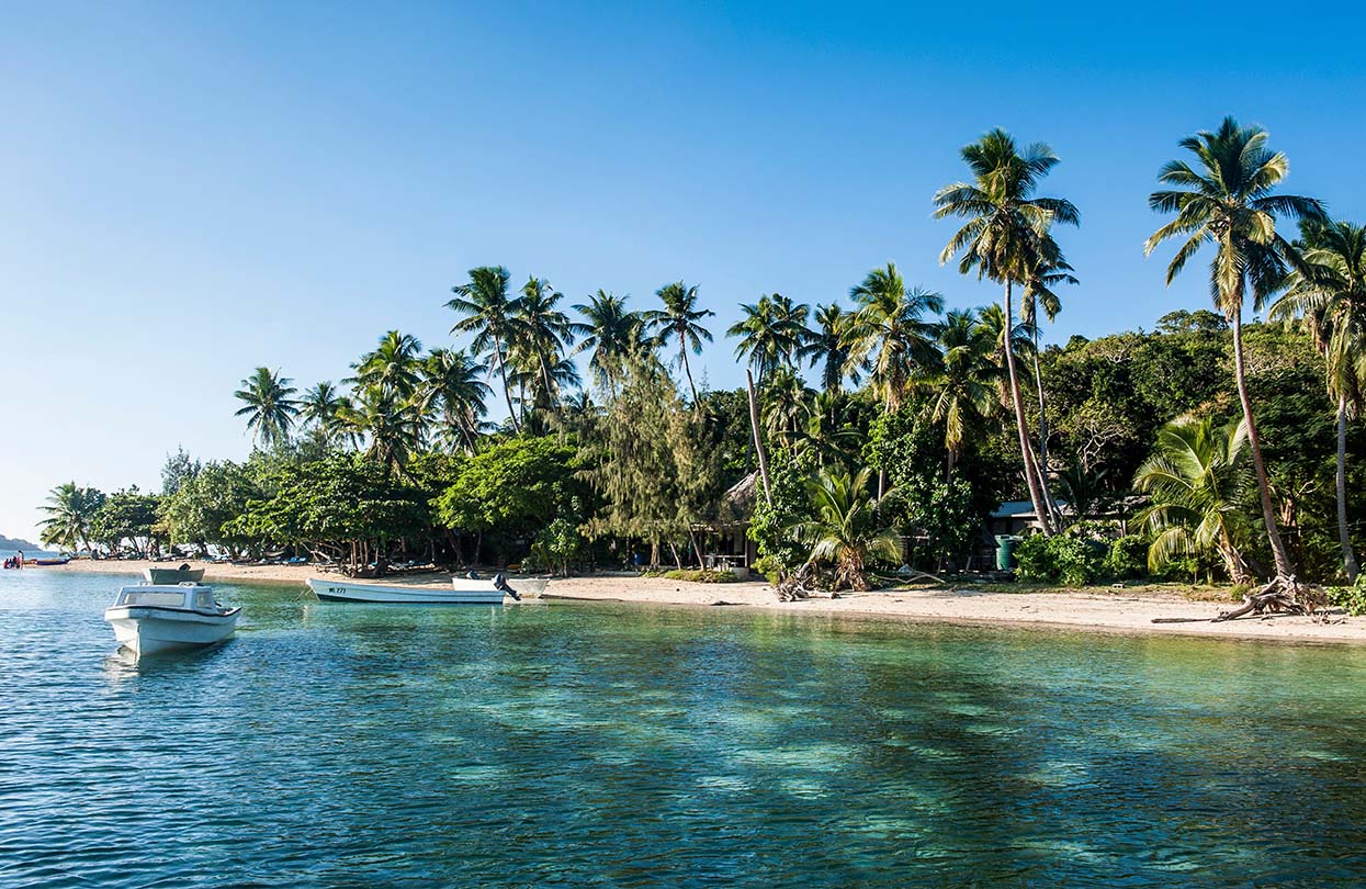 White sand beach, Nanuya Lailai island, the blue lagoon, Yasawas, Fiji, Image by Robert Harding Video, Shutterstock White sand beach, Nanuya Lailai island, the blue lagoon, Yasawas, Fiji, Image by Robert Harding Video, Shutterstock