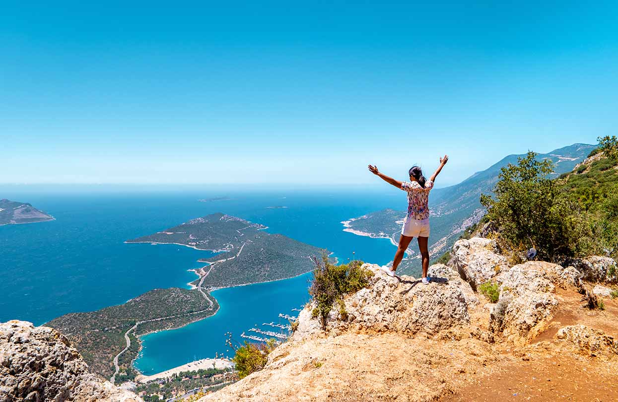 Hiking up Lycian trail mountain of Kas, image by fokke baarssen, shutterstock